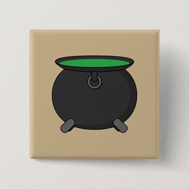 Witch Cauldron Button (Front)