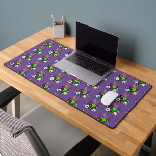 Witch Cauldron Cooking Potion Under The Moonlight Desk Mat