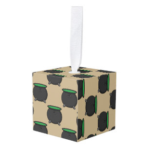 Witch Cauldron Cube Ornament