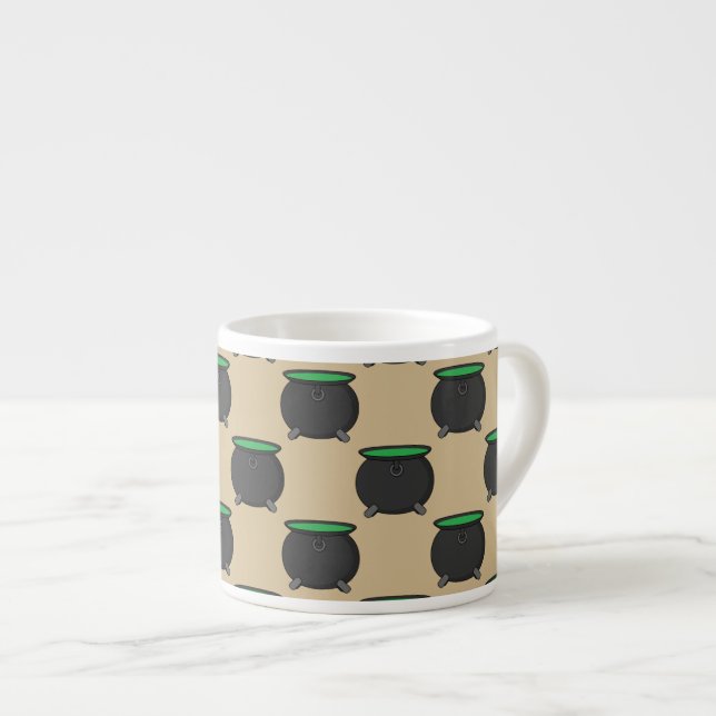 Witch Cauldron Espresso Cup (Front Right)