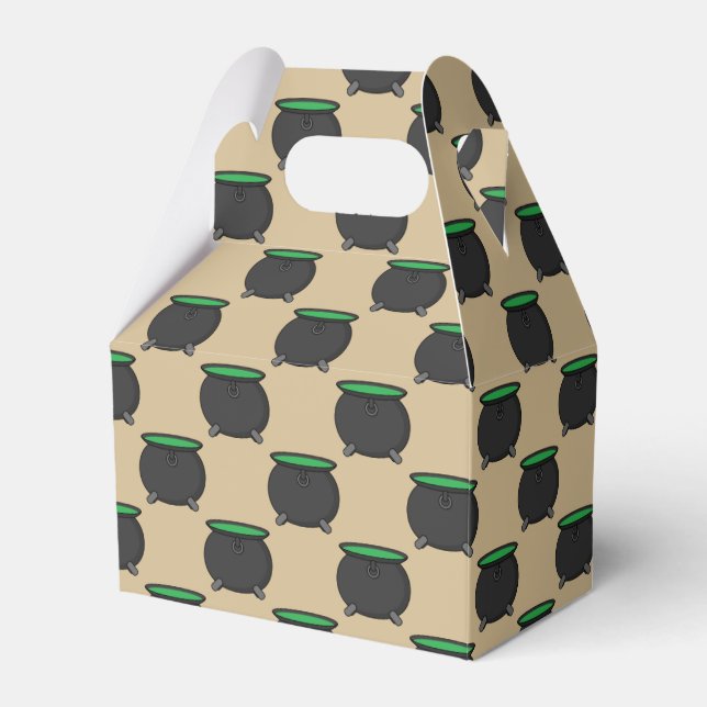 Witch Cauldron Favor Boxes (Front Side)