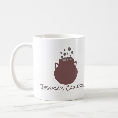 witch cauldron girl friend gift custom name sweet  coffee mug