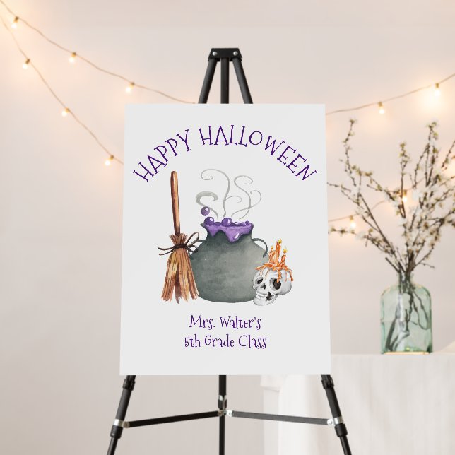 Witch Cauldron Halloween Foam Board (In Situ (Stand))