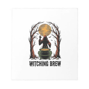 Witch Cauldron Halloween Vintage Engraving Shirt_1 Notepad