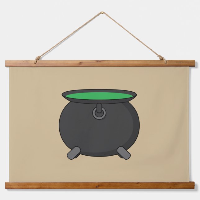 Witch Cauldron Hanging Tapestry (Front)