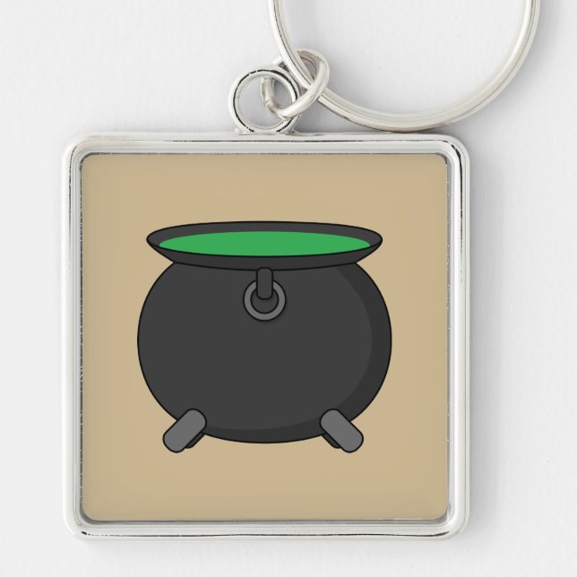 Witch Cauldron Keychain (Front)