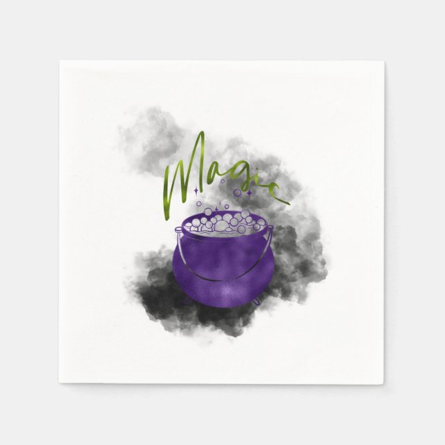Witch Cauldron Magic  Napkins (Front)