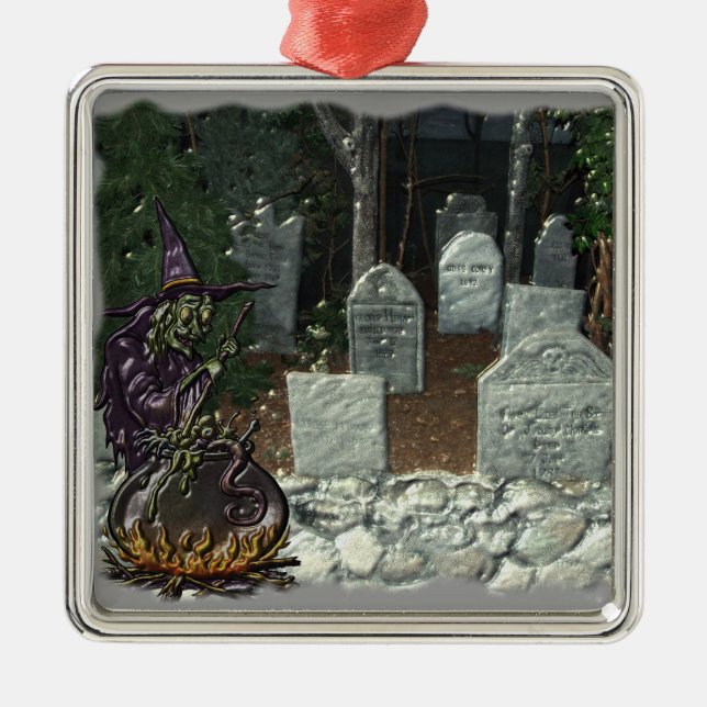 Witch Cemetery Ornament (Front)