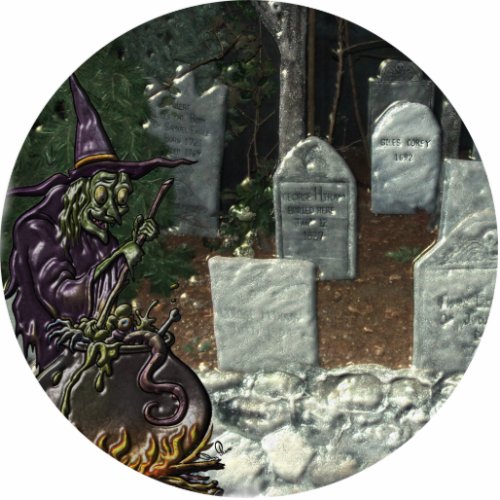 Witch Cemetery Photo Sculpture