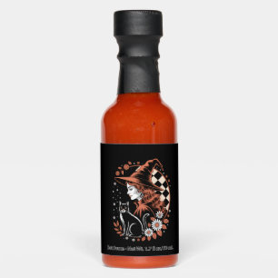 Witch Checkered Halloween Hot Sauces