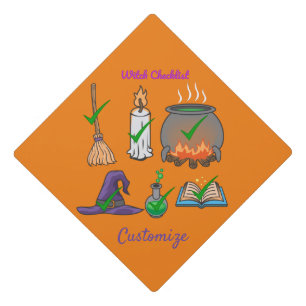 Witch Checklist Thunder_Cove Graduation Cap Topper