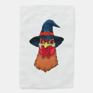Witch Chicken Funny Halloween Horror Scary Garden Flag