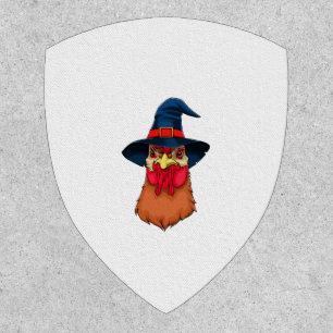 Witch Chicken Funny Halloween Horror Scary Patch