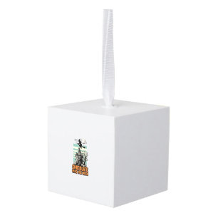 Witch Chocolate Shirt Sweet Halloween Treat Design Cube Ornament