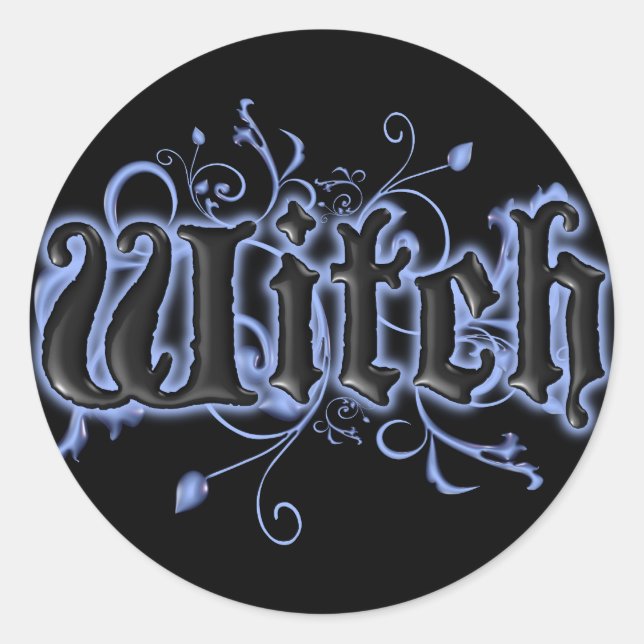 Witch Classic Round Sticker (Front)
