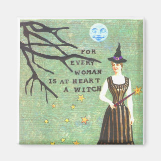 witch collage magnet