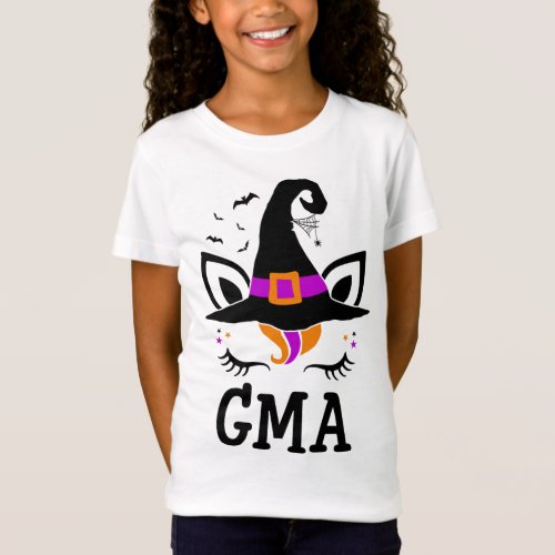 Witch Costume For Unicorn Gma Vintage Halloween Pa T_Shirt