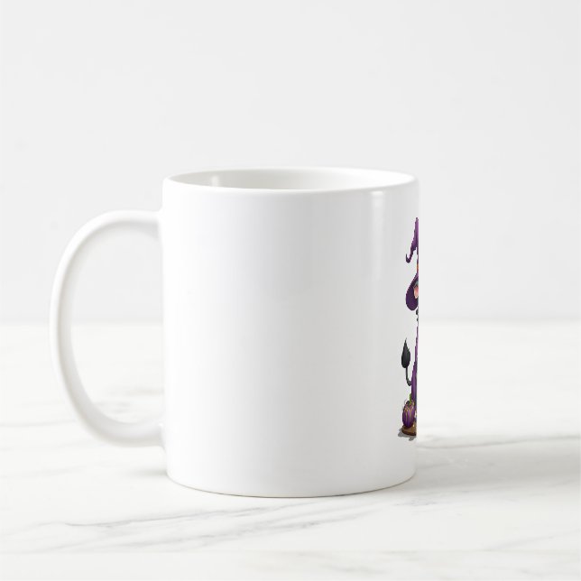 Witch Cow Cauldron Brew Coffee Mug (Left)