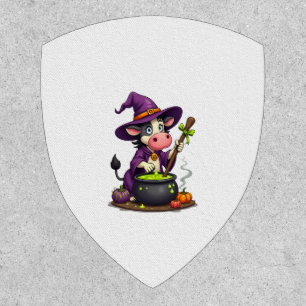 Witch Cow Cauldron Brew Patch