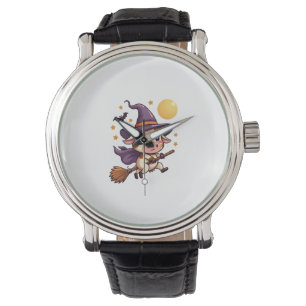 Witch Cow on a Broomstick Watch