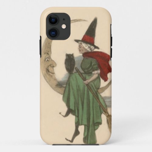 Witch Crescent Moon Owl iPhone 11 Case