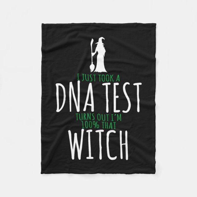 Witch design - 100% that witch - funny halloween  fleece blanket (Front)