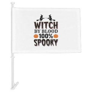 Witch DNA Design Spooky Halloween Humor_1 Car Flag