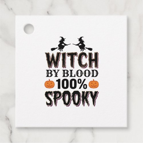 Witch DNA Design Spooky Halloween Humor_1 Favor Tags
