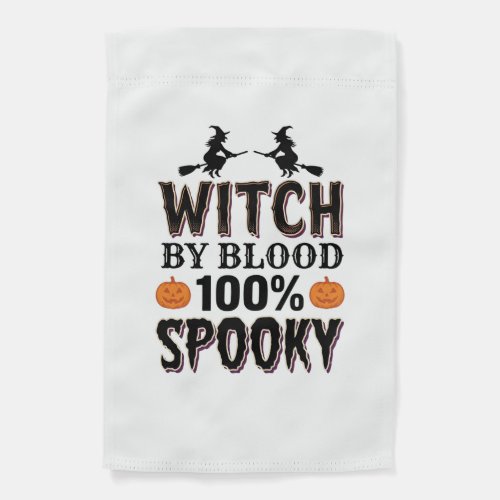 Witch DNA Design Spooky Halloween Humor_1 Garden Flag