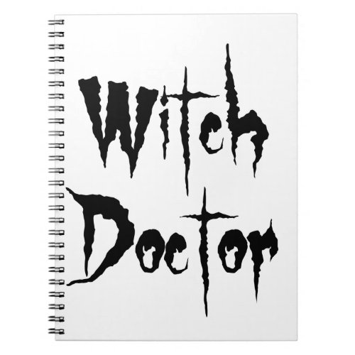 Witch Doctor Notebook