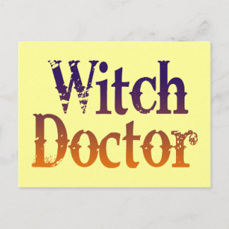 Witch Doctor Postcard