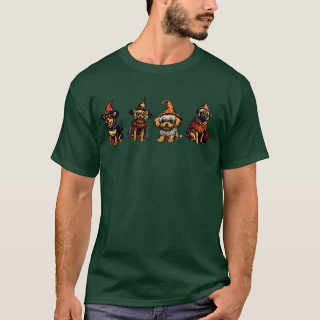 Witch Dogs gift friends T-Shirt (Front)