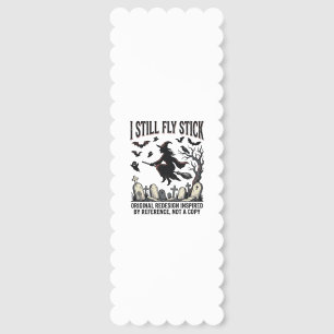 Witch Driving Pun Shirt Funny Vintage Halloween Gr Bookmarks