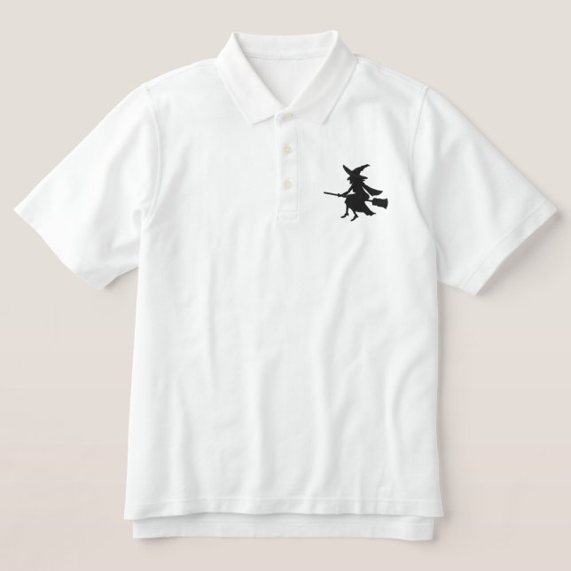 WITCH EMBROIDERED POLO SHIRT (Design Front)