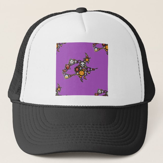 witch emoji trucker hat (Front)