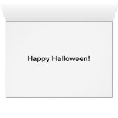 Witch Flying Halloween Cartoon Cards (Inside Horizontal (Bottom))