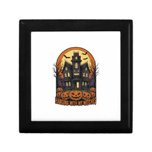 Witch Friends Halloween Haunted House Shirt_1 Gift Box