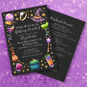 Witch getting Hitched Bachelorette Weekend Invitation