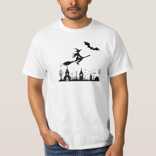 witch, ghosts  T-Shirt (Front)