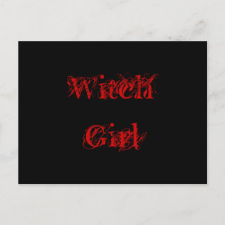 Witch Girl Postcard
