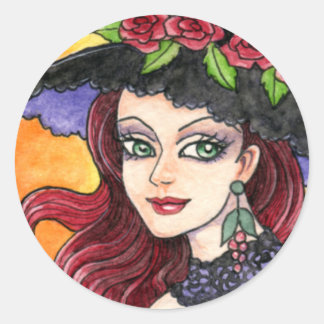 Witch Gothic Sticker by Ann Howard