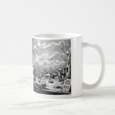 Witch & Graveyard Coffee Mug