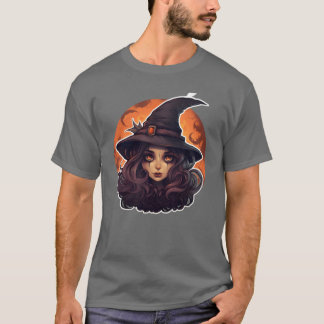 Witch Halloween Cute friends T-Shirt
