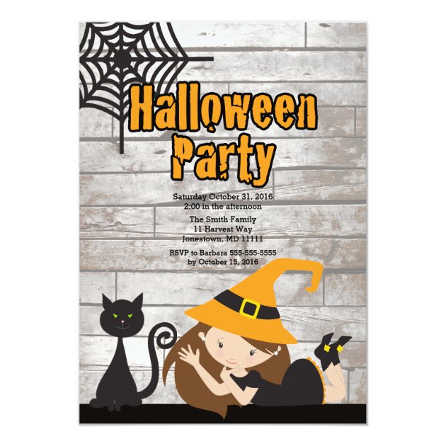 Witch Halloween Invite