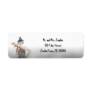 Witch - Halloween Labels