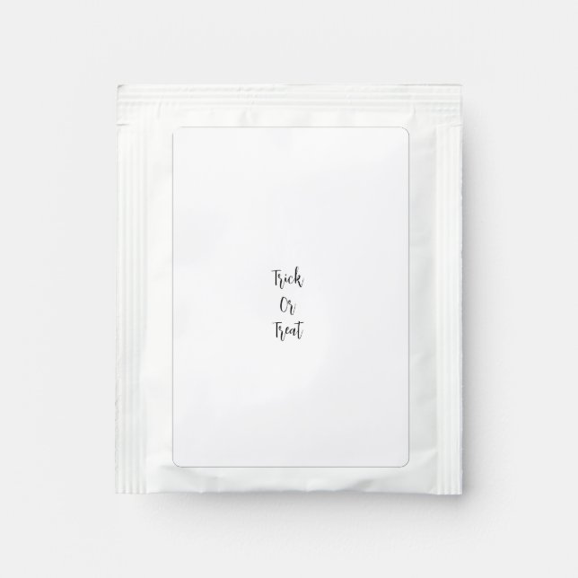 Witch halloween October bad good add name simple  Tea Bag Drink Mix (Front)