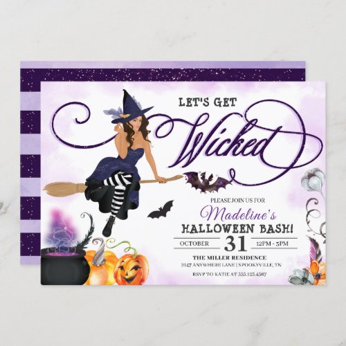 Witch Halloween Party Invitation