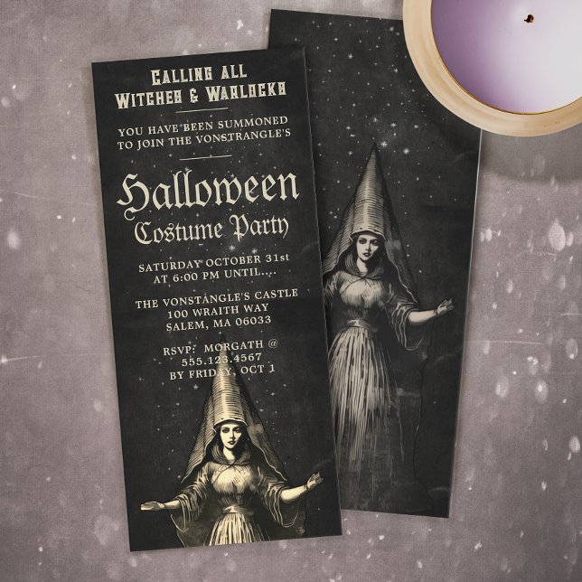  Witch Halloween Party Invitation (Creator Uploaded)