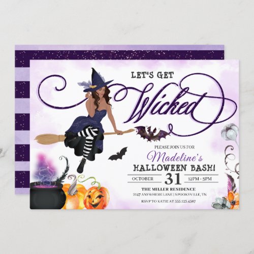 Witch Halloween Party Invitation