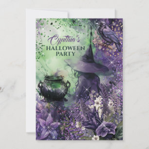 Witch Halloween Party Invitation